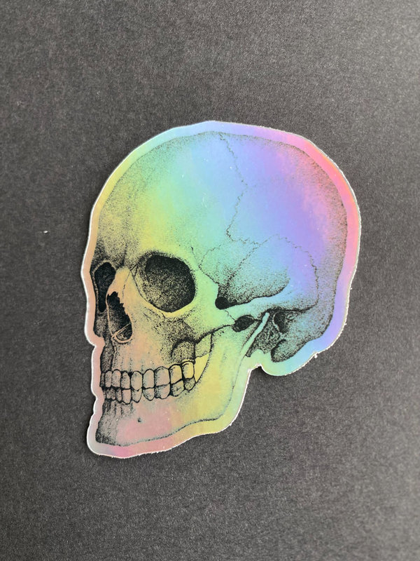 Totenkopf Sticker - Hologramm